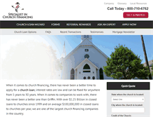 Tablet Screenshot of church-financing.com